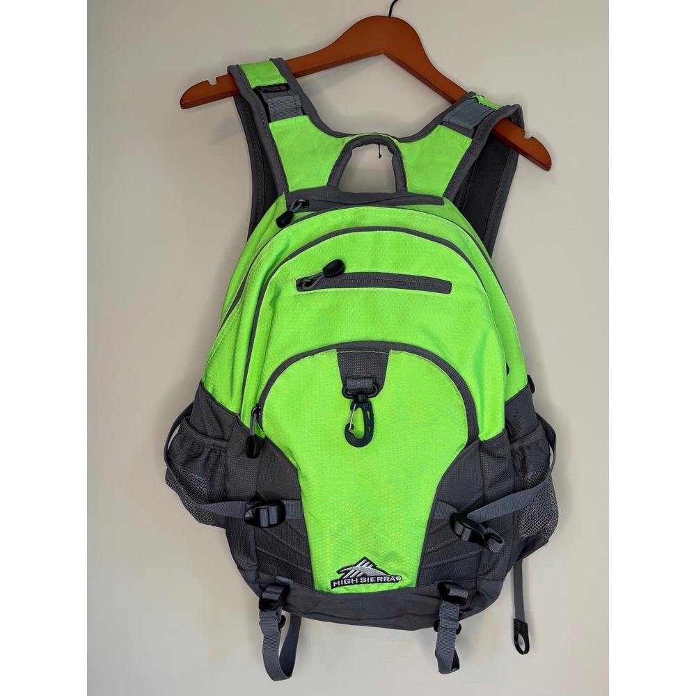 High Sierra‎ Loop Backpack, Green & Gray for Work, School, Travel.